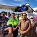Penjagub Gorontalo Ismail Pakaya saat hadir pada penerbangan perdana angkutan udara perintis 2024 Koordinator Wilayah (Korwil) Gorontalo beberapa waktu lalu di Runway Bandara Djalauddin Gorontalo beberapa waktu lalu. (Dok. Kominfotik)