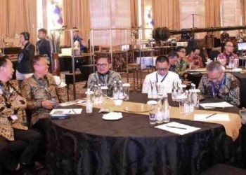 rapat koordinasi IKN yang berlangsung di Grand Ballroom Hotel Kempinski, Jakarta pada Kamis (14/3/2024).
