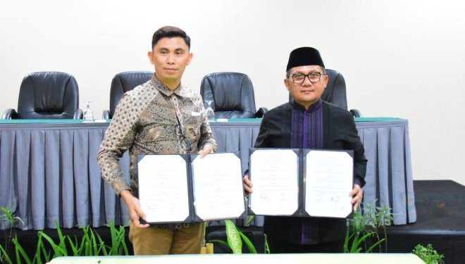 Kerjasama Pemerintah Kota Gorontalo dengan Grand Whiz dan Whiz Prime Hotel Megamas Manado, Jumat (15/03/2024).