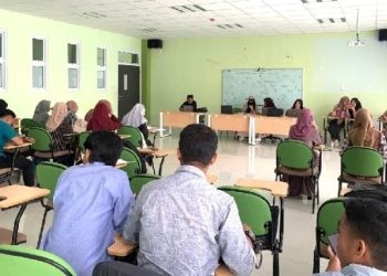 Suasana Perkuliahan saat Ramadan di Gedung Kuliah FSB UNG Kampus 4 (16/03/2024) (foto/jihan)