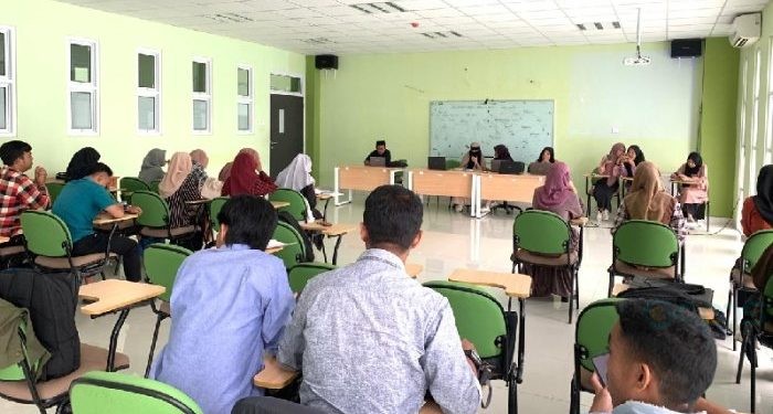 Suasana Perkuliahan saat Ramadan di Gedung Kuliah FSB UNG Kampus 4 (16/03/2024) (foto/jihan)
