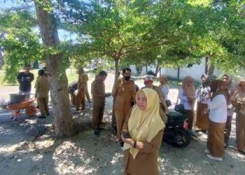 Sejumlah ASN PURP Kota Gorontalo mendatang kejaksaan negeri kota Gorontalo.