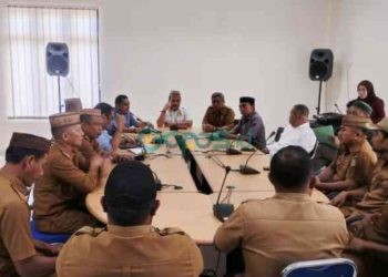 Rapat Dengar Pendapat (RDP) antara DPRD Bone Bolango, LSM Lingkungan dan beberapa Camat juga Kepala Desa dibagi Suwawa Cs seperti Suwawa Timur, Suwawa Tengah dan Pinogu, Selasa (26/3/2024).