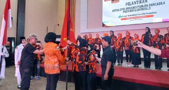 Pelantikan pengurus DPW Srikandi Pemuda Pancasila Provinsi Gorontalo periode 2024-2029, Kamis (7/3/2024) (muhajir/gopos)