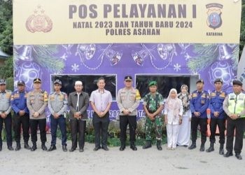 Jelang Nataru 2024, Kapolres Asahan Cek Posyan