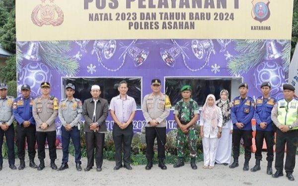 Jelang Nataru 2024, Kapolres Asahan Cek Posyan