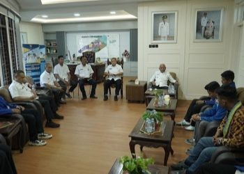 Kadis Kominfo Kabupaten Asahan, Kadis Pendidikan Kabupaten Asahan, Kabag Protokol Setdakab Asahan dan Ketua PC PMII Asahan beserta pengurus.