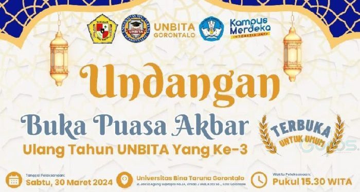 Undangan buka puasa akbar di UNBITA Gorontalo (dok. unbita)