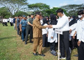 Bupati Asahan Kukuhkan Satlinmas Kabupaten Asahan