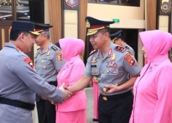 Kapolda Gorontalo Irjen Pol Pudji Prasetijanto Hadi usai upacara Korps Raport di Mabes Polri, Rabu (27/3/2024).