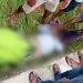 Korban Yuyu Haras (52) saat ditemukan tergeletak di tepi sawah dalam kondisi meninggal dunia.(istimewa)
