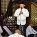 Penjagub Gorontalo Ismail Pakaya saat memberikan sambutan pada pelaksanaan Safari Ramadan Pemprov Gorontalo di Masjid Baiturrahman Limboto, Kabupaten Gorontalo. (F humasprov)