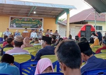 Suasana kegiatan Safari Ramadan di Kecamatan Taluditi, Senin (25/3/2024).