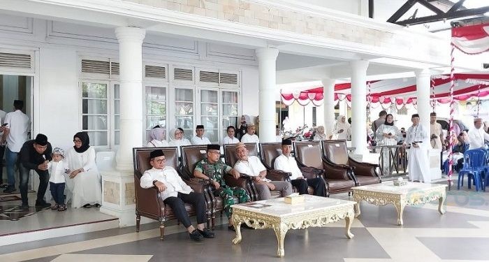Suasana Tasyakuran HUT Kota Gorontalo ke 296 yang digelar oleh Pemerintah Kota Gorontalo, Sabtu (23/3/2024)