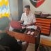 RSB (20) pemuda asal Paguyaman Pantai, Boalemo saat diperiksa penyidik Polsek Kota Utara.