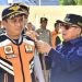 Walikota saat Apel Gelar Pasukan Operasi Kepolisian Terpusat Ketupat Otanaha 2024 dalam Rangka Pengamanan Idul Fitri 1445 H tahun 2024, di Polresta Gorontalo Kota, Kamis (3/4/2024).