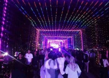 Masyarakat Kota Gorontalo Sangat antusias merayakan festival Tombilotohe di Kota Gorontalo