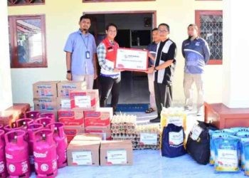 KORPRI Kota Gorontalo Terima Titipan Bantuan For Korban Banjir Tolinggula