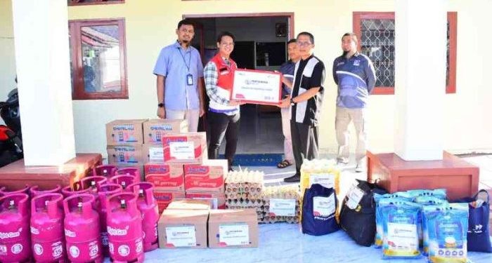 KORPRI Kota Gorontalo Terima Titipan Bantuan For Korban Banjir Tolinggula