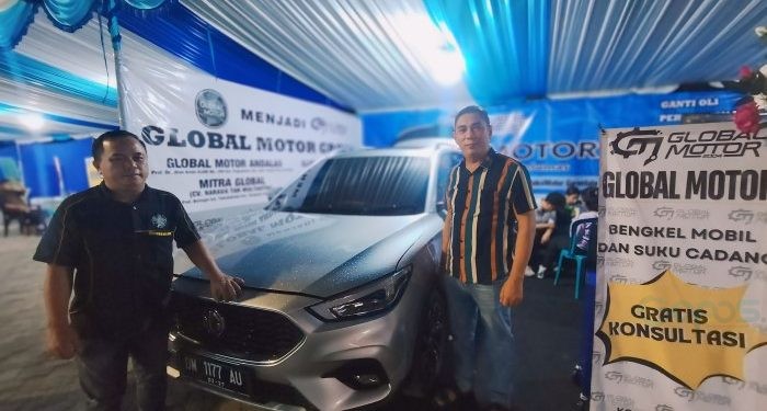 Global Motor Buka Layanan Konsultasi, Bengkel Mobil dan Suku Cadang Hadir di Pameran UMKM Lapangan Taruna Remaja