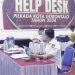 Suasana penerimaan berkas bagi calon anggota PPK Kota Gorontalo di sekretariat KPU Kota Gorontalo.