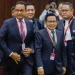 Pasangan Capres-Cawapres nomor urut satu, Anies Baswedan (kiri) dan Muhaimin Iskandar (kanan) saat hadir untuk mengikuti sidang putusan Perselisihan Hasil Pemilu Umum (PHPU) di Gedung Mahkamah Konstitusi, Jakarta, Senin (22/4/2024). [Suara.com]