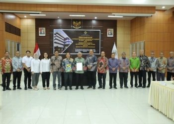 Pemkab Asahan menyerahkan LKPD Unaudited tahun 2023 kepada BPK Perwakilan Sumatera Utara, Rabu (20/03/2024).