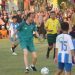Jokowi usai bermain sepakbola bersama Anak-anak Sekolah Sepak Bola (SSB) Gorontalo di Lapangan Kompi Liluwo, Ahad (21/4/2024).