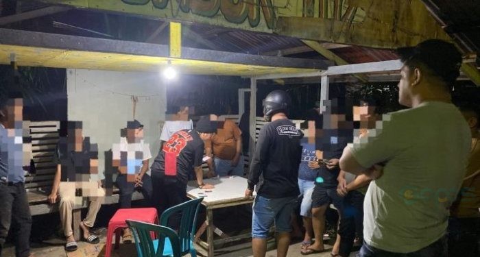 Asyik Main Judi Domino, 6 Pria Diamankan Team Rajawali Polresta Gorontalo Kota