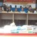 Kapolres Asahan AKBP Afdhal Junaidi dalam konferensi pers yang dihadiri oleh Forkopimda Kabupaten Asahan di halaman Mapolres Asahan, Senin (1/4/2024).