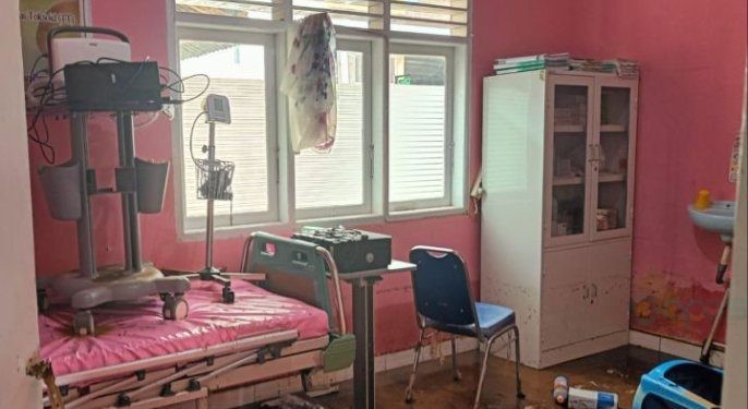 Kondisi salah satu ruangan di Puskesmas Tolinggula Kabupaten Gorontalo Utara.
