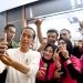 Presiden Joko Widodo mengunjungi Citimall Gorontalo, Kota Gorontalo, Provinsi Gorontalo, pada Minggu malam, 21 April 2024.
