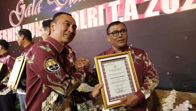 Hubungan Masyarakat (Bid Humas) Polda Gorontalo sukses meraih penghargaan dari Divisi Humas Polri