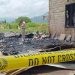 Kebakaran yang melanda dua rumah di Kelurahan Heledulaa, Kota Gorontalo, Senin (1/4/2024)