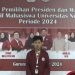 Capt.Pemantauan Pemilihan Presiden dan Wakil Presiden Mahasiswa Universitas Negeri Gorontalo. [Tangkapan Layar]