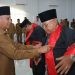 Bupati Asahan Surya saat melantik Dewan Hakim MTQ ke 55 tingkat Kabupaten Asahan, Selasa (23/4/2024).