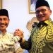 Pertemuan Walikota Gorontalo Marten Taha dan Bupati Gorontalo Nelson Pomalingo, Jumat (12/4/2024).