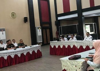 Rapat Forum Komunikasi Pimpinan Daerah (Forkopimda) Kota Gorontalo membahas persiapan menjelang lebaran Idulfitri 1445 H.(Iya/gopos)