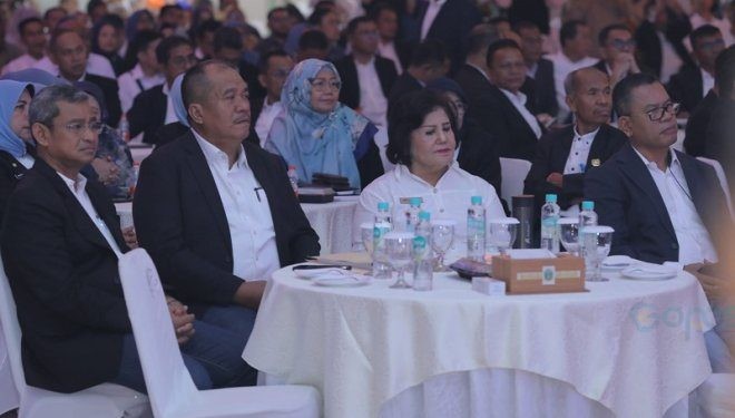 Wakil Bupati Asahan Taufik Zainal Abidin saat mengikuti Musrenbang RPJPD Provinsi Sumut Tahun 2025-2045, Senin (29/4/2024).
