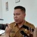 Sekretaris Dewan Provinsi Gorontalo, Sudarman Samad saat diwawancarai awak media tentang kesiapan SulutGo Expo 2024, Senin (22/4/2024) (laila/gopos)