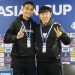 Pelatih Timnas Indonesia Shin Tae-yong bersama Penyerang Timnas Indonesia, Rizki Ridho (dok. pssi)