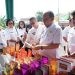 Sekda Asahan John Hardi Nasution membuka gerakan pangan murah menjelang bulan Ramadhan, Rabu (6/3/2024)