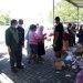 Penjagub Gorontalo Ismail Pakaya saat memantau langsung kegiatan pasar murah di Mako Lanal Gorontalo, Kamis (4/4/2024).