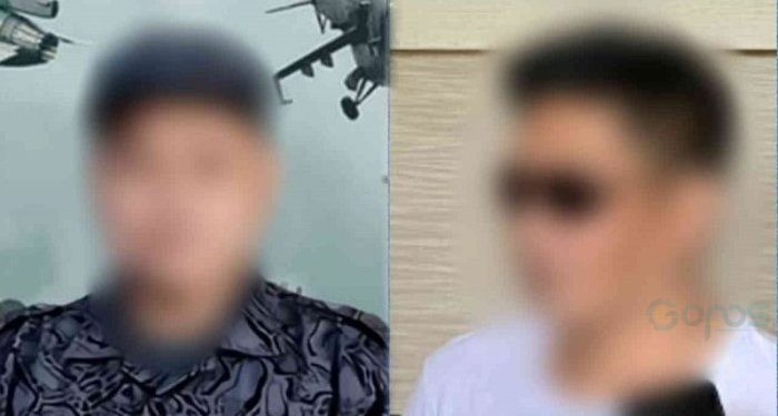 Ketua Tim Pemenangan AFB (kanan) ketua Kepala BNNK Bone Bolango MAA (Kiri)