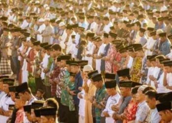 Ilustrasi Sholat Ied. (Shutterstok)