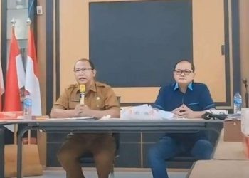 Sekertaris Daerah Provinsi Gorontalo, Sofian Ibrahim saat  keterangan pers di Rumah Dinas Gubernur Gorontalo, Selasa (30/4/2024). Humas Pemprov Gorontalo.