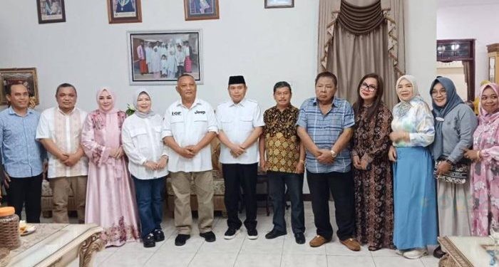 Wabup Hendra Terima Kunjungan Silaturahim Ketupat Daya oleh Penjabat Gubernur, Ismail Pakaya, Rusli Habibie, juga Idah Syahidah . Foto Humas