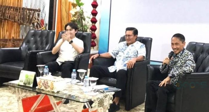 Bupati Nelson Pomalingo Rapat Bersama Koperasi Tani Nusantara Mandiri. Foto Tiwi