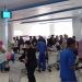 Penumpang memadati Bandara Djalaluddin Gorontalo, Kamis (2/5/2024). (ANTARA/HO-Bandara Djalaluddin)