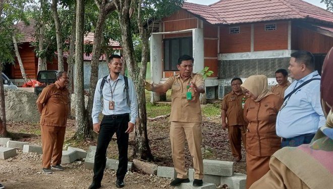 Peninjauan lokasi Festival Pesona Danau Limboto oleh Pemkab Gorontalo dan perwakilan BI Gorontalo, Selasa (28/5/2024).